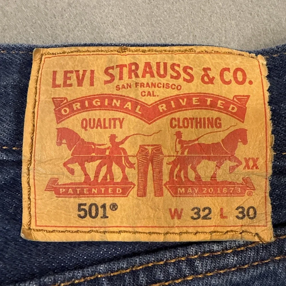 JEANS Levis 501‎ XX Men32X30  Button Fly Dark Blue Denim MENS  SEE PICS